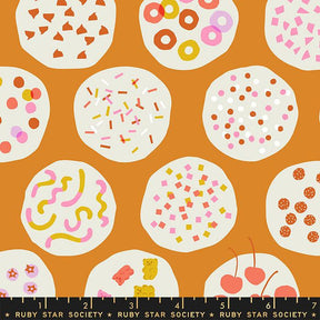 Sugar Cone Ice Cream Toppings Caramel Yardage RS3061-11 by Kimberly Kight of Ruby Star Society for Moda Fabrics Sold in 1/2 yard Increments