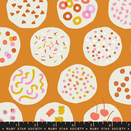 Sugar Cone Ice Cream Toppings Caramel Yardage RS3061-11 by Kimberly Kight of Ruby Star Society for Moda Fabrics Sold in 1/2 yard Increments