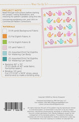 Water You Up To? WS99 By Wendy Sheppard Printed Pattern Only Finished 54" x 62"