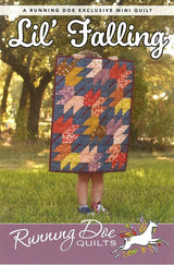 Lil' Falling Leaves Quilt Pattern Card by Running Doe Quilts for Villa Rosa Designs finished size 18" x 24"