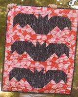 Lil Batty Pattern Card by Running Doe for Villa Rosa Designs finished size 18 1/2" x 23"