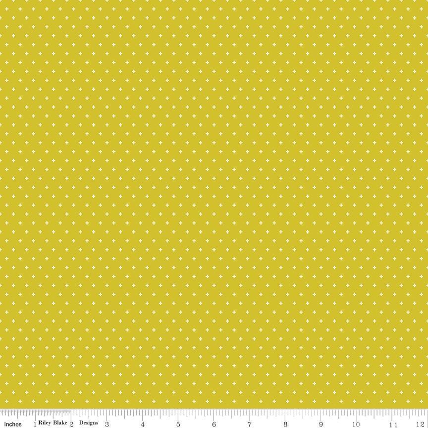 The image is a repeating pattern of small white dots on a yellow background.