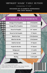 Midnight Magic Table Runner Pattern TTN-141 By Elizabeth Hernandez for The Tipsy Needle
