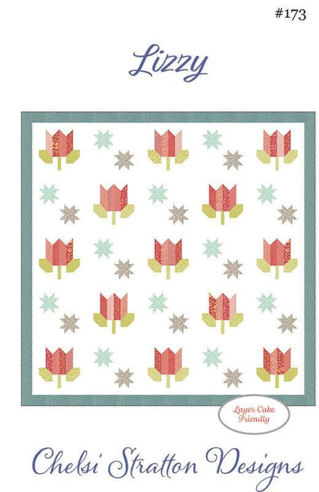 Lizzy Quilt pattern only CSD173 by Chelsi Stratton Designs 86.5" x 86.5"