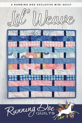 Lil' Weave Paper Mini Quilt Pattern by Running Doe for Villa Rosa Designs 17 1/2" x 18"