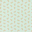 a repeating pattern of small pink flowers on a light green background.