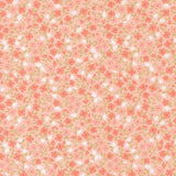 a repeating pattern of small pink flowers with green leaves, creating a visually appealing and harmonious design.