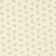 a repeating pattern of small green flowers on a light beige background.