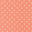 a repeating pattern of white hats with red bows on a peach-colored background.