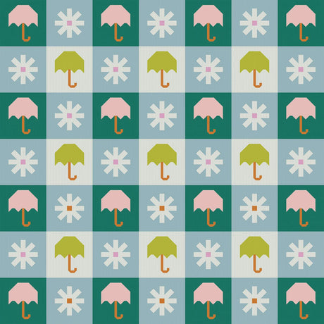 Chance of Rain Quilt Pattern PPP47 from Pen & Paper Patterns By Lindsey three sizes