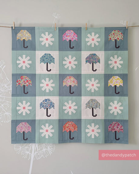 Chance of Rain Quilt Pattern PPP47 from Pen & Paper Patterns By Lindsey three sizes