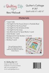 Quilter's Cottage Quilt Pattern QLD 267 A Quilting Life Designs by Sherri McConnell