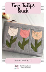Tiny Tulips Pouch Pattern SLF2103 by Chrissy Lux of Sew Lux Fabrics
