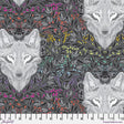 Graywork Wolf of Pink Street Carbon by Tula Pink for Free Spirit Fabrics PWTP256.Carbon Sold in 1/2 yard increments