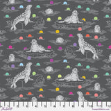 Graywork Seal the Deal Carbon by Tula Pink for Free Spirit Fabrics PWTP259.Carbon Sold in 1/2 yard increments