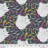 Graywork Just Bearly by Tula Pink for Free Spirit Fabrics PWTP261.Carbon Sold in 1/2 yard increments