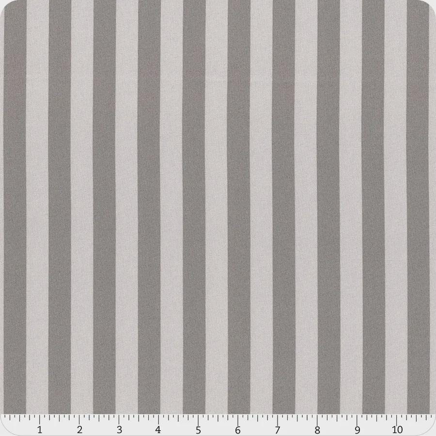 True Colors Graywork Fog Tent Stripe Yardage PWTP069.Fog by Tula Pink Sold in 1/2 yard Increments