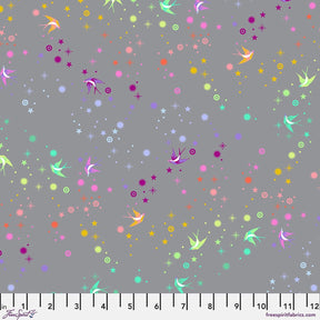 True Colors Graywork Fairy Dust Shadow Yardage PWTP133.shadow by Tula Pink Sold in 1/2 yard Increments
