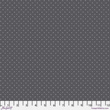 True Colors Graywork Tiny Dots Carbon Yardage PWTP185.Carbon by Tula Pink Sold in 1/2 yard Increments