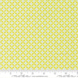 a repeating pattern of yellow and white circles on a white background.