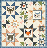 Woodland Friends Quilt Pattern GB081 by Gingiber, 64" x 64"