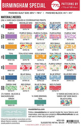Birmingham Special Quilt pattern MOD109 Patterns by Moda