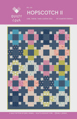 Hopscotch II Quilt Pattern by Quilty Love QLP134 Sizes Crib and Throw 4 sizes