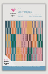 Jelly Stripes Quilt Pattern by Quilty Love QLP159 Sizes Crib and Throw 5 sizes