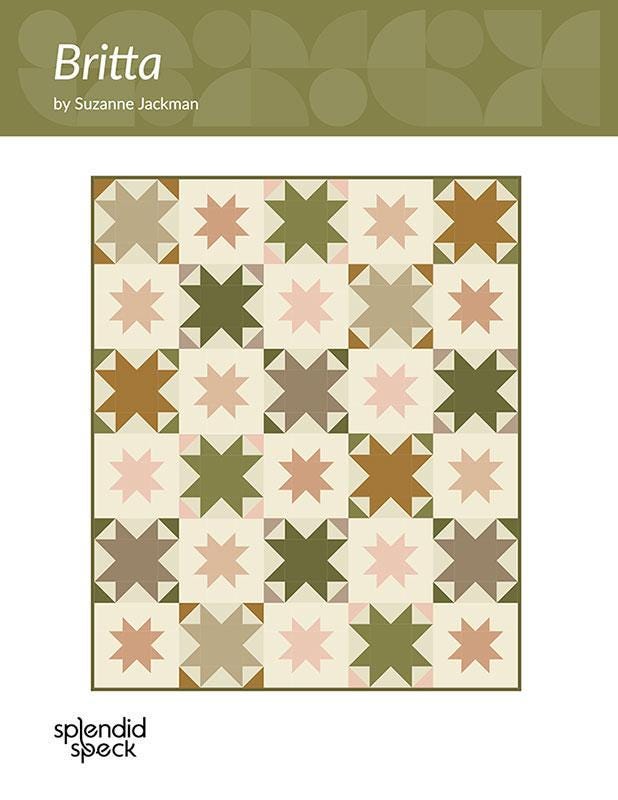 Britta Quilt Paper Pattern SS525 by Suzanne Jackman for Splendid Speck 3 sizes Baby, Throw and Twin