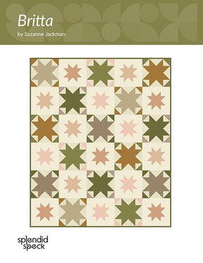 Britta Quilt Paper Pattern SS525 by Suzanne Jackman for Splendid Speck 3 sizes Baby, Throw and Twin