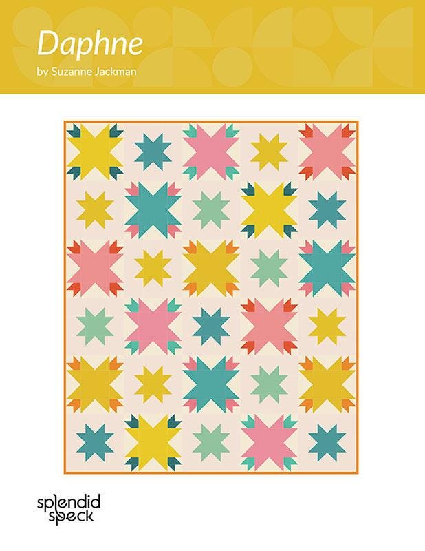 Daphne Quilt Paper Pattern SS532 by Suzanne Jackman for Splendid Speck 3 sizes Baby, Throw and Twin