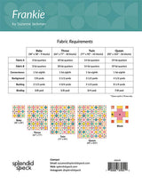 Frankie Quilt Paper Pattern SS549 by Suzanne Jackman for Splendid Speck 3 sizes Baby, Throw and Twin