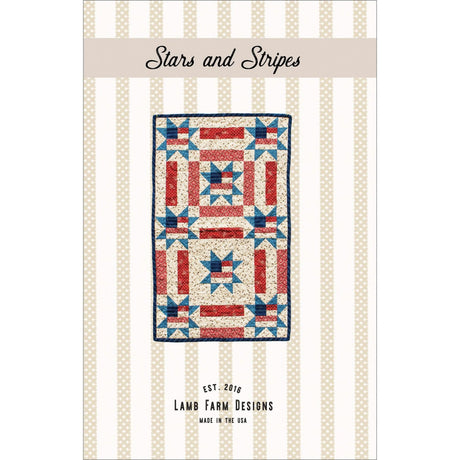 Stars and Stripes Printed Quilt Pattern - LFD-111 By Lamb Farm Designs - Jennie Jo Lamb