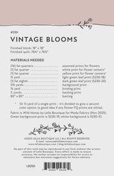 Vintage Blooms by Vanessa Goertzen for Lella Boutique LB250 Finished Size 76.5 x 76.5