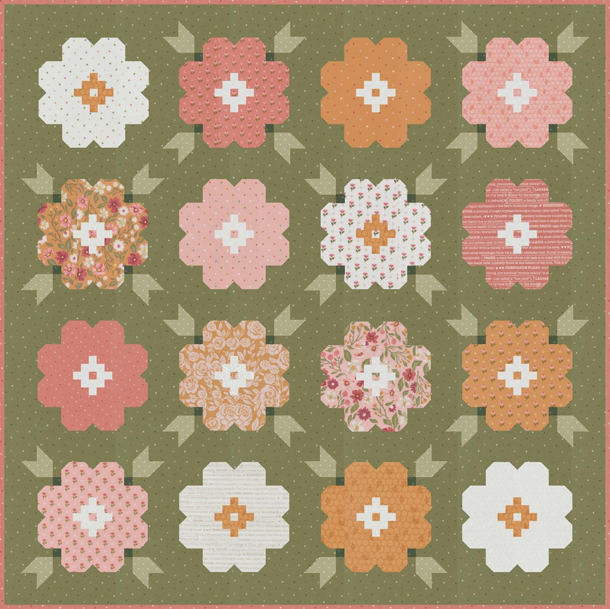 Vintage Blooms by Vanessa Goertzen for Lella Boutique LB250 Finished Size 76.5 x 76.5