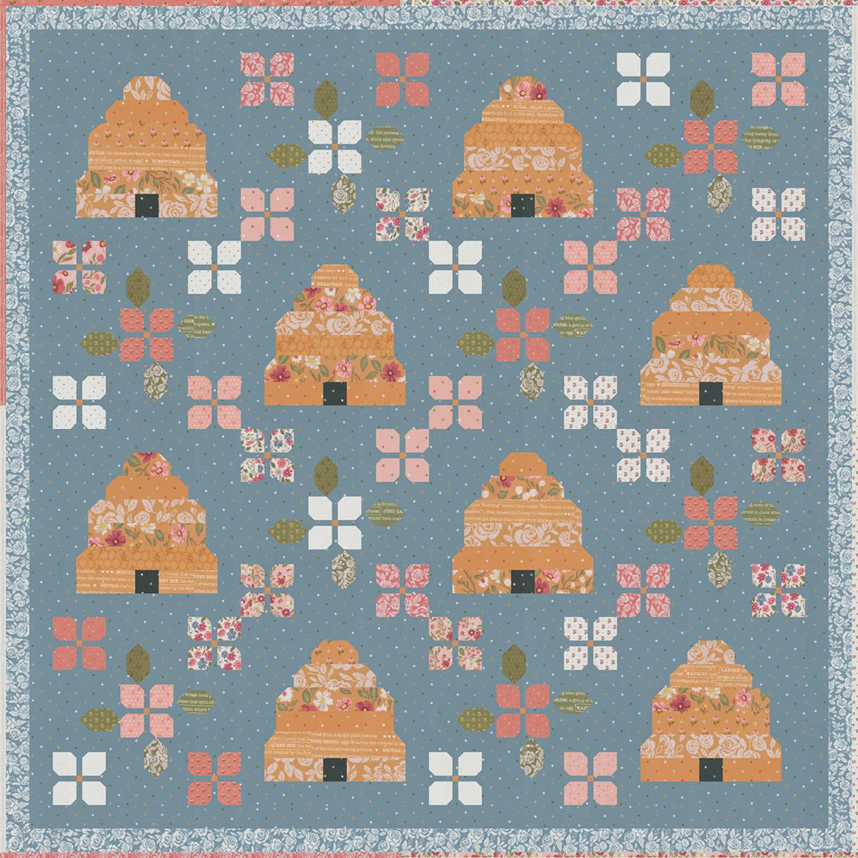 Bloom & Buzz by Vanessa Goertzen for Lella Boutique LB247 Finished Size 72.5 x 72.5