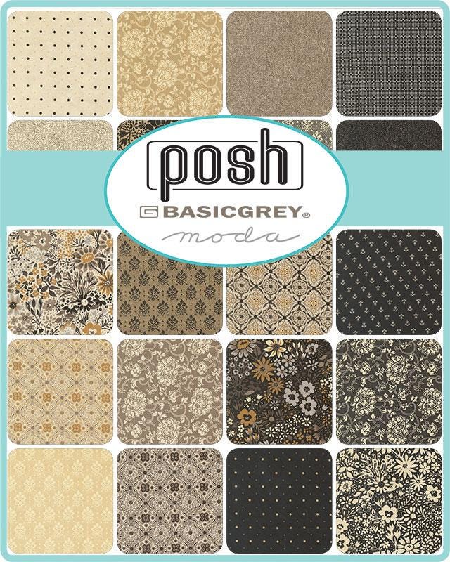 Posh Jelly Roll 30770JR By BasicGrey for Moda Fabrics
