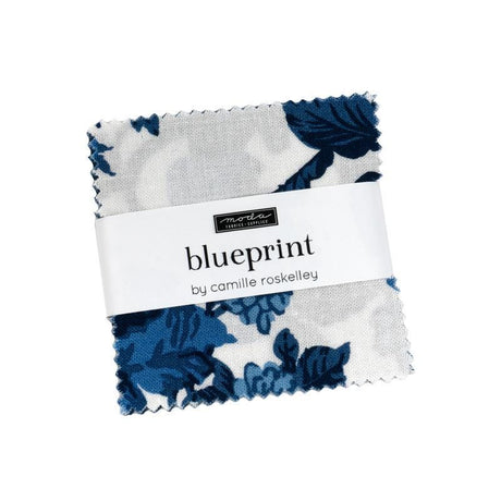 Blueprint Mini Cham 2.5" 553300MC by Camille Roskelley for Moda fabrics bin