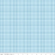 Winnie the Pooh Bees Plaid Blue Yardage C17005-Blue by Echo Park Paper Co. For Riley Blake Sold in 1/2 yard Increments
