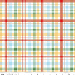 Winnie the Pooh Plaid Multi Yardage C17005-Multi by Echo Park Paper Co. For Riley Blake Sold in 1/2 yard Increments