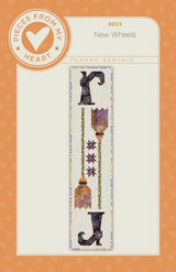 New Wheels Quilt Pattern - Table Runner PM833 From Pieces From My Heart By Sandy Gervais final size 14" X 64.5"