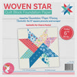Woven Star Quilt Block Foundation Paper - ISE-7012