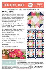 Duck, Duck, Goose Quilt pattern MOD144 Patterns by Moda