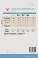 Jelly Stripes Quilt Pattern by Quilty Love QLP159 Sizes Crib and Throw 5 sizes