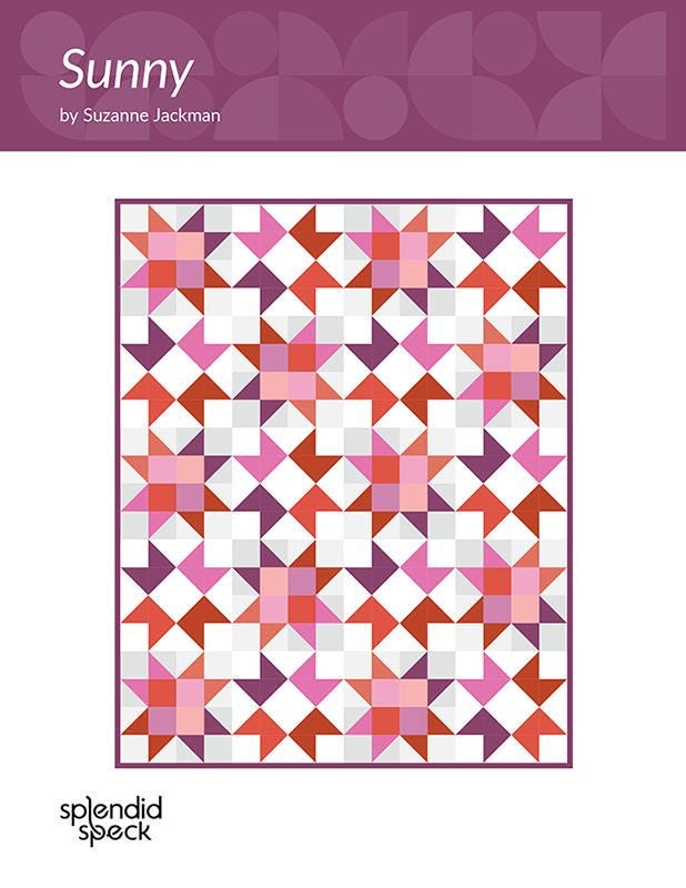 Sunny Quilt Paper Pattern SS495 by Suzanne Jackman for Splendid Speck 3 sizes Baby, Throw and Twin