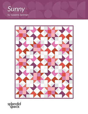 Sunny Quilt Paper Pattern SS495 by Suzanne Jackman for Splendid Speck 3 sizes Baby, Throw and Twin