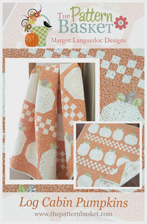 Log Cabin Pumpkins by The Pattern Basket, Margot Designs TPB2415 Paper Pattern ONLY