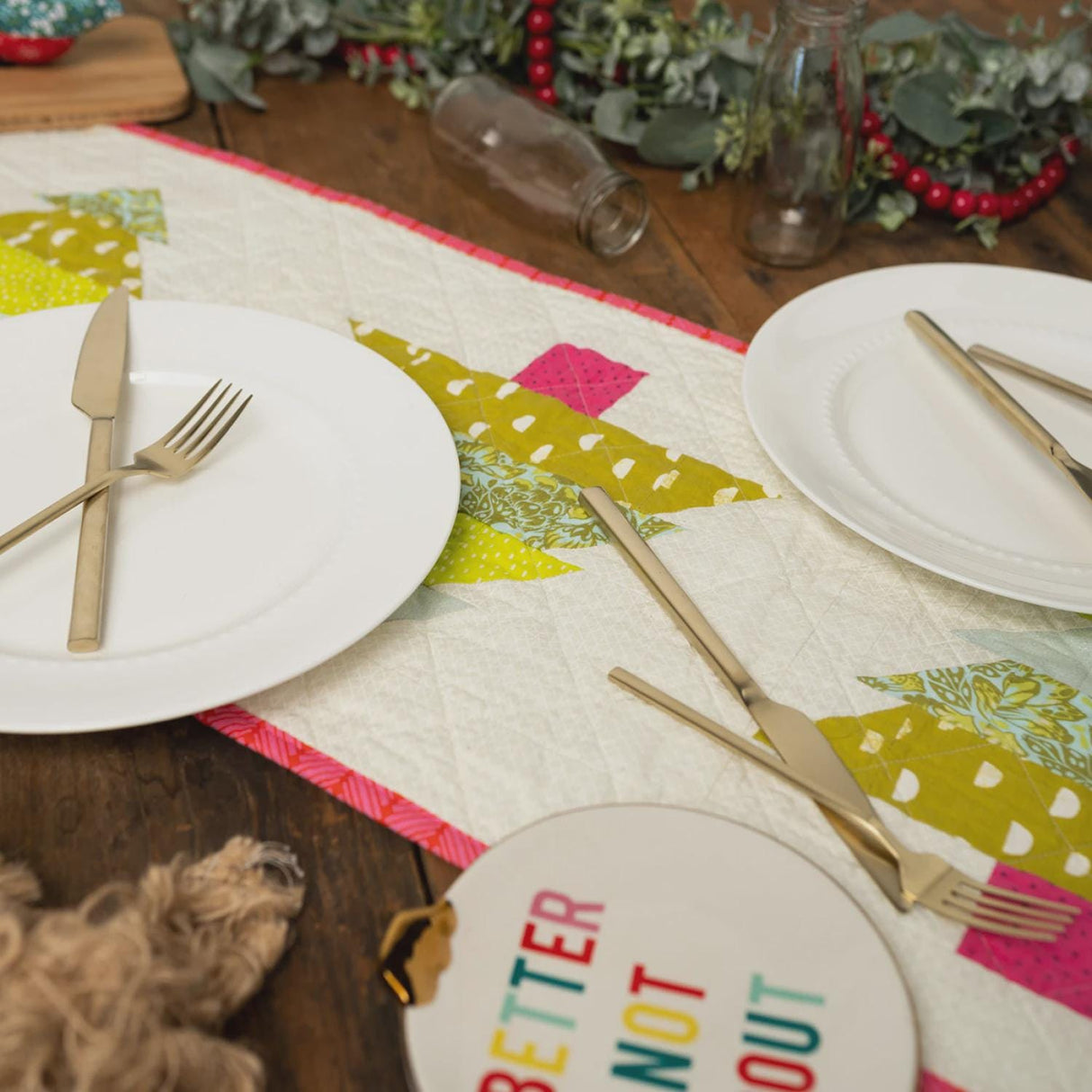 Oh, Christmas Tree Table Runner by Studio M Squared SMSO001