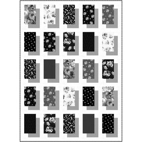 Black & White Shadow Boxes Quilt Pattern PTNM0150 from Ladeebug Design
