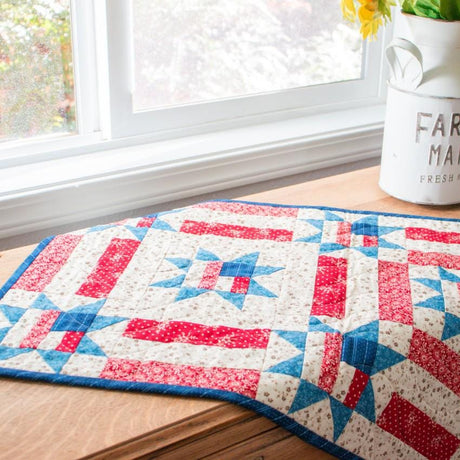 Stars and Stripes Printed Quilt Pattern - LFD-111 By Lamb Farm Designs - Jennie Jo Lamb